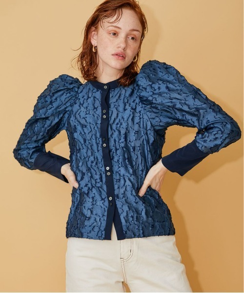 21AW【INella(イネラ)】2WAYジャガードブラウス INella（イネラ）の「2WAYジャガードブラウス（）」 - WEAR