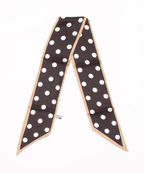ma chere Cosette?（マシェールコゼット）の「ドット柄ツイリースカーフ（バンダナ/スカーフ・レディース・ホワイト系その他/ブラック系その他/ホワイト・FREE）」の4枚目の写真