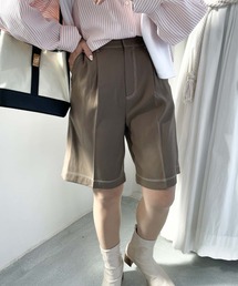 配色ステッチハーフパンツ