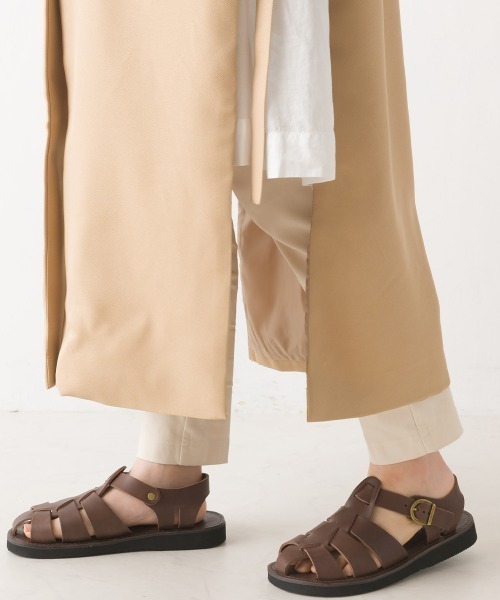 OMNES（オムネス）の「ノーカラーオープンサイドロングジレ（ベスト・レディース・ブラック/ベージュ/ライトカーキ・FREE）」の9枚目の写真