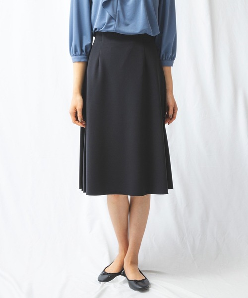 NARACAMICIE（ナラカミーチェ）の「サイドプリーツスカート（スカート・レディース・ネイビー/ブラック/ベージュ/ブルー・X-LARGE/MEDIUM）」の2枚目の写真