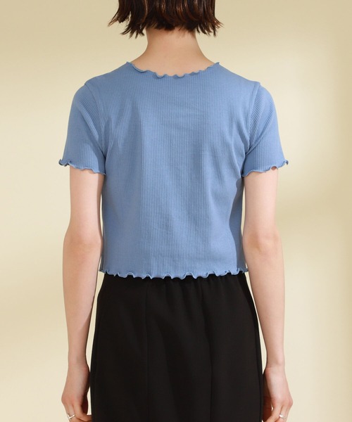 Ray BEAMS（レイビームス）の「Ray BEAMS / テレコメロー コンパクト カーディガン（カーディガン/ボレロ・レディース・ブルー/オレンジ/ブラック・ONE SIZE）」の17枚目の写真