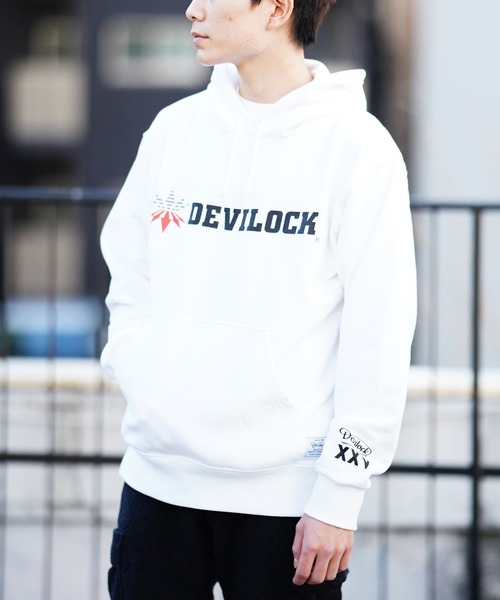 DEVILOCK(デビロック)の「DEVILOCK デビロック ベクトルHOODIEフルカラーバージョン(パーカー・メンズ・ホワイト/ブラック・SMALL/MEDIUM/LARGE/X-LARGE/XX-LARGE)」の6枚目の写真