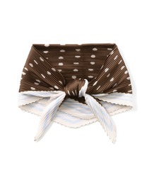 N.(N. Natural Beauty Basic) | ドット柄プリーツスカーフ(ストール/ショール)