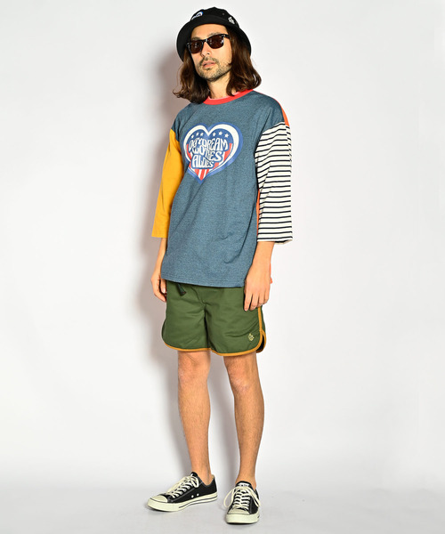 ALDIES（アールディーズ）の「DDC Half Sleeve T / ディーディーシーハーフスリーブT（Tシャツ/カットソー・メンズ・ブラック/マルチ/ホワイト・MEDIUM/LARGE/SMALL）」の5枚目の写真