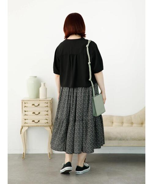 SLURR(スラ―)の「【大きいサイズ】バンドカラーショート丈ブラウス(シャツ/ブラウス・レディース・ブラック/ベージュ/モカ・L)」の21枚目の写真