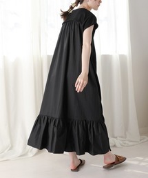 Bab | 【Mサイズ・TLサイズ　選べる２サイズ】バックシャンティアードワンピース(ワンピース)