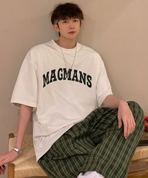 "MAGMANS"カレッジロゴTシャツ