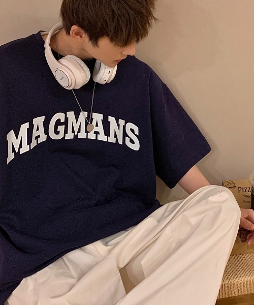 MGV（エムジーヴィー）の「"MAGMANS"カレッジロゴTシャツ（Tシャツ/カットソー・メンズ・ホワイト/ブラック/ネイビー/グリーン・MEDIUM/LARGE/X-LARGE）」の14枚目の写真