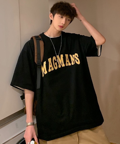 MGV（エムジーヴィー）の「"MAGMANS"カレッジロゴTシャツ（Tシャツ/カットソー・メンズ・ホワイト/ブラック/ネイビー/グリーン・MEDIUM/LARGE/X-LARGE）」の16枚目の写真