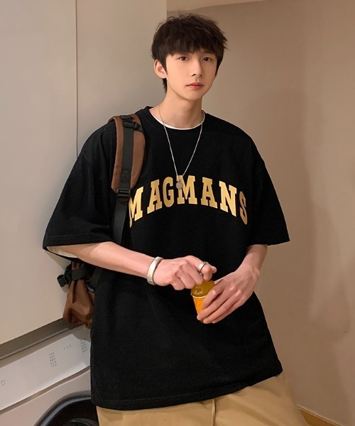 MGV（エムジーヴィー）の「"MAGMANS"カレッジロゴTシャツ（Tシャツ/カットソー・メンズ・ホワイト/ブラック/ネイビー/グリーン・MEDIUM/LARGE/X-LARGE）」の19枚目の写真