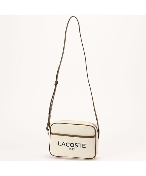 LACOSTE（ラコステ）の「ヘリテージキャンバス コットンキャンバスショルダーバッグ（ショルダーバッグ・レディース・ナチュラル・FREE）」の8枚目の写真