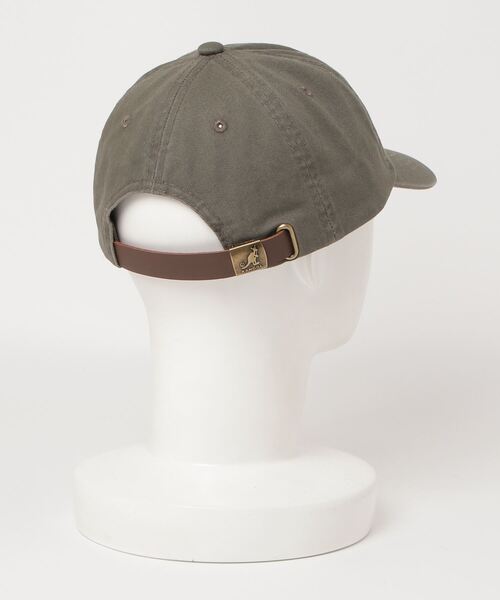 KANGOL（カンゴール）の「KANGOL ウォッシュド ベースボールキャップ（キャップ・メンズ・ブラック/ベージュ/ネイビー/グリーン/グリーン系その他/ホワイト×ネイビー・FREE）」の7枚目の写真