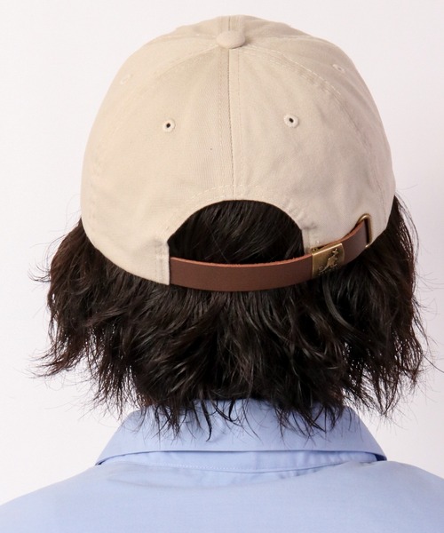 KANGOL（カンゴール）の「KANGOL ウォッシュド ベースボールキャップ（キャップ・メンズ・ブラック/ベージュ/ネイビー/グリーン/グリーン系その他/ホワイト×ネイビー・FREE）」の17枚目の写真