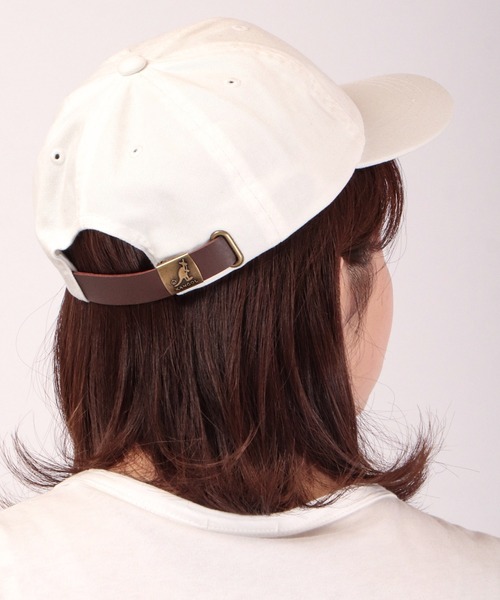 KANGOL（カンゴール）の「KANGOL ウォッシュド ベースボールキャップ（キャップ・メンズ・ブラック/ベージュ/ネイビー/グリーン/グリーン系その他/ホワイト×ネイビー・FREE）」の10枚目の写真