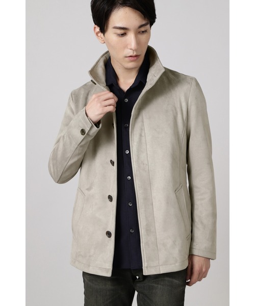 HIGH STREET（ハイストリート）の「HIGH STREET∴ポリエステルダンボールスエード調ブルゾン（ブルゾン・メンズ・ベージュ系その他/グレー・LL/M/L/S）」の2枚目の写真