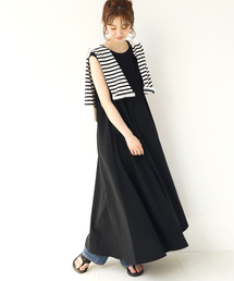 B.C STOCK | ノースリーブフレアワンピース(ワンピース)