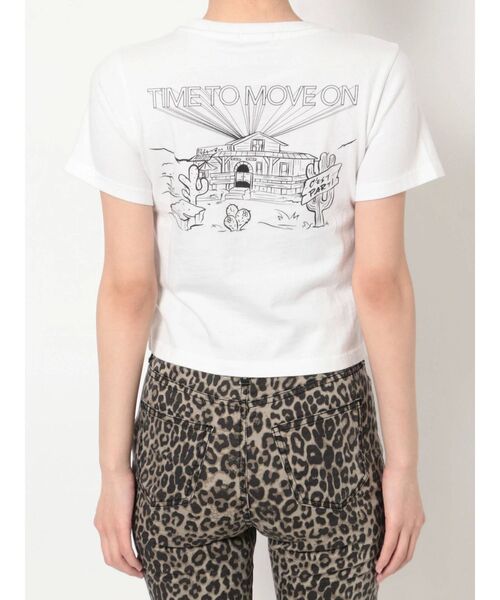 GYDA（ジェイダ）の「BYOBタイトショートTシャツ（Tシャツ/カットソー・レディース・オフホワイト/ブラック/グリーン・FREE）」の9枚目の写真