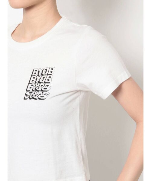 GYDA（ジェイダ）の「BYOBタイトショートTシャツ（Tシャツ/カットソー・レディース・オフホワイト/ブラック/グリーン・FREE）」の21枚目の写真