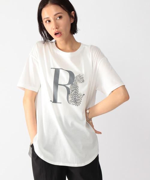 BARNYARDSTORM（バンヤードストーム）の「BARNYARDSTORM / RODETRIPグラフィックTシャツ（Tシャツ/カットソー・レディース・ホワイト/カーキ・1/0）」の19枚目の写真