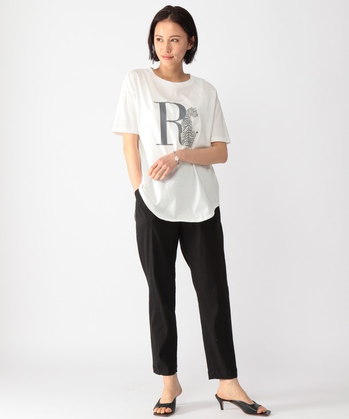 BARNYARDSTORM（バンヤードストーム）の「BARNYARDSTORM / RODETRIPグラフィックTシャツ（Tシャツ/カットソー・レディース・ホワイト/カーキ・1/0）」の3枚目の写真