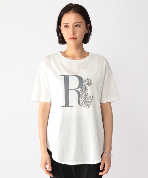 BARNYARDSTORM（バンヤードストーム）の「BARNYARDSTORM / RODETRIPグラフィックTシャツ（Tシャツ/カットソー・レディース・ホワイト/カーキ・1/0）」の18枚目の写真