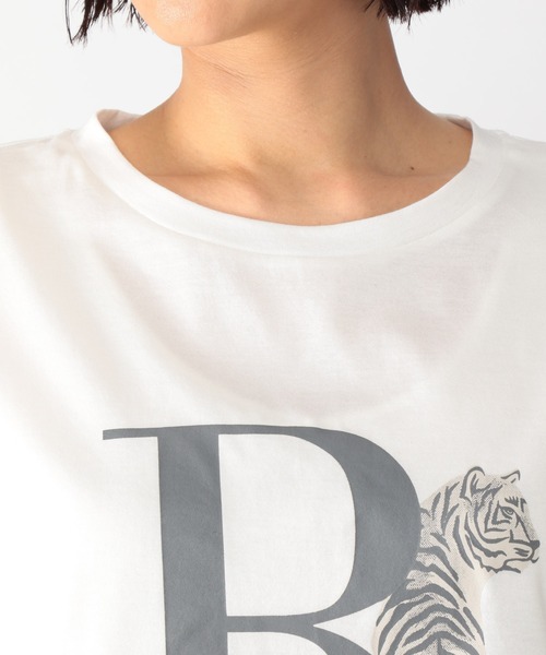 BARNYARDSTORM（バンヤードストーム）の「BARNYARDSTORM / RODETRIPグラフィックTシャツ（Tシャツ/カットソー・レディース・ホワイト/カーキ・1/0）」の5枚目の写真