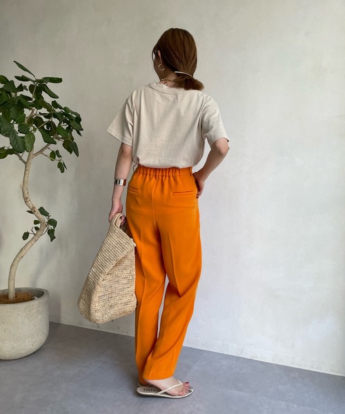 DouDou（ドゥドゥ）の「NEW タックセンタープレスパンツ（その他パンツ・レディース・オレンジ/ブルー/ピンク・38/36）」の17枚目の写真