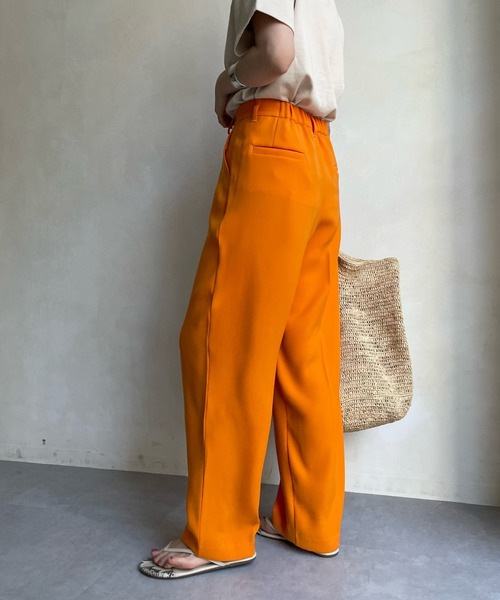 DouDou（ドゥドゥ）の「NEW タックセンタープレスパンツ（その他パンツ・レディース・オレンジ/ブルー/ピンク・38/36）」の21枚目の写真