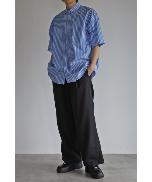 CREARE -LINO-(クレアーレリノ)の「ブロードビックサイズレギュラーシャツ<ユニセックス>(シャツ/ブラウス・メンズ・ホワイト/ブラック/ホワイト系その他/ブルー系その他・M/L/XL)」の16枚目の写真
