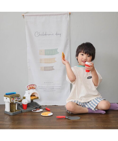 F.O.Online Store(エフオーオンラインストア)の「【F.O.TOYBOX】コーヒーメーカー&ピザ台セット(おもちゃ・キッズ・マルチ・FREE)」の2枚目の写真