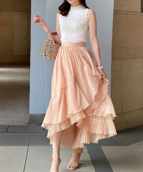 EIMY ISTOIRE（エイミーイストワール）の「コンパクトリブニットトップス（ニット/セーター・レディース・アイボリー/ブラック/ピンク/テラコッタ/ラベンダー/グリーン/ミント/イエロー/サックスブルー・FREE）」の19枚目の写真