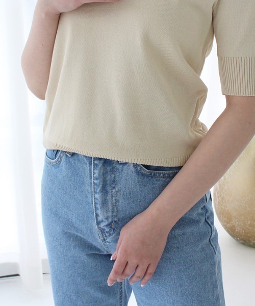 MODE ROBE(モードローブ)の「ストレートデニムパンツ(デニムパンツ・レディース・ブルー/ライトブルー・S/M)」の5枚目の写真
