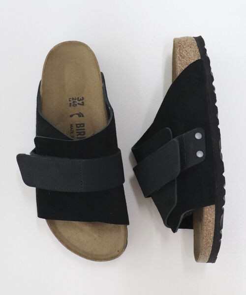 BIRKENSTOCK（ビルケンシュトック）の「【BIRKENSTOCK/ビルケンシュトック】KYOTO（サンダル・レディース・ブラック/グレイッシュベージュ・38/37）」の6枚目の写真