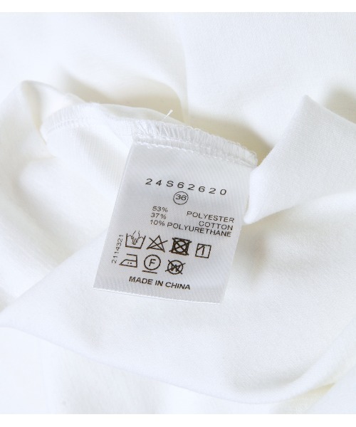 LE CIEL BLEU(ルシェルブルー)の「パールディティールスリーブレスTシャツ / Pearl Detail Sleeve less Tee(Tシャツ/カットソー・レディース・ブラック/オフホワイト/グリーン・38/36)」の14枚目の写真