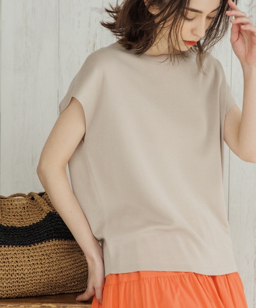 OPAQUE.CLIP（オペークドットクリップ）の「◆アセテートコットン ボートネックニット【マルチファンクション/WEB限定サイズ】（ニット/セーター・レディース・ホワイト系その他3/ブラック/ブルー/ピンク系/ホワイト系/ライトベージュ/ブラウン系その他/ライトグリーン・34/42/36/40/38）」の5枚目の写真