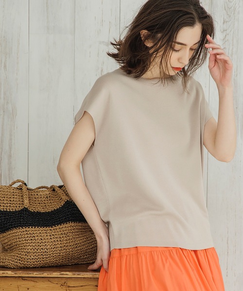 OPAQUE.CLIP（オペークドットクリップ）の「◆アセテートコットン ボートネックニット【マルチファンクション/WEB限定サイズ】（ニット/セーター・レディース・ホワイト系その他3/ブラック/ブルー/ピンク系/ホワイト系/ライトベージュ/ブラウン系その他/ライトグリーン・34/42/36/40/38）」の20枚目の写真