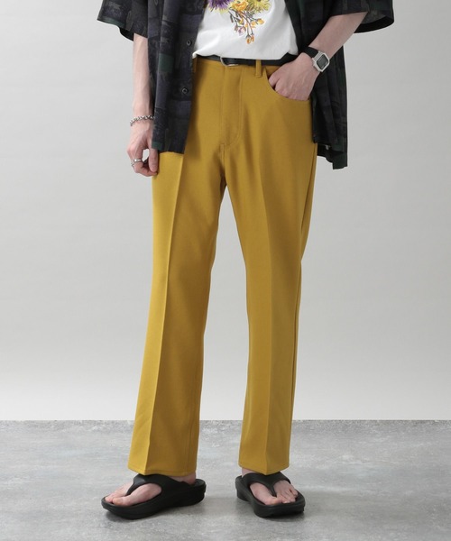 RAGEBLUE（レイジブルー）の「メランジーンズ/フレアパンツ（スラックス・メンズ・グレー/グリーン/キャメル/その他19/マスタード・MEDIUM/LARGE）」の4枚目の写真