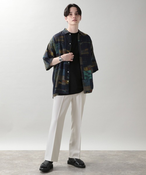 RAGEBLUE（レイジブルー）の「メランジーンズ/フレアパンツ（スラックス・メンズ・グレー/グリーン/キャメル/その他19/マスタード・MEDIUM/LARGE）」の6枚目の写真