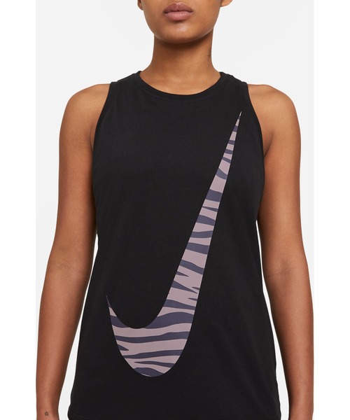 NIKE（ナイキ）の「NIKE/ナイキ WS DF　アイコン クラッシュ タンク トップ（タンクトップ・レディース・ピンク/ブラック・M/L/S）」の2枚目の写真