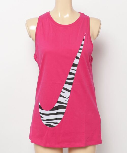 NIKE（ナイキ）の「NIKE/ナイキ WS DF　アイコン クラッシュ タンク トップ（タンクトップ・レディース・ピンク/ブラック・M/L/S）」の5枚目の写真