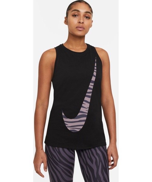 NIKE（ナイキ）の「NIKE/ナイキ WS DF　アイコン クラッシュ タンク トップ（タンクトップ・レディース・ピンク/ブラック・M/L/S）」の8枚目の写真