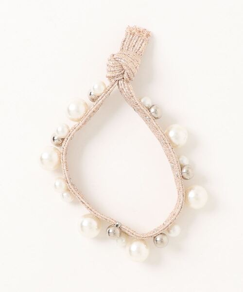 VIBGYOR Women（ヴィブジョー　ウィメン）の「【resonance】パール キラキラ ヘアゴム（ヘアゴム・レディース・ブラック/グレー/ピンク/シルバー/オレンジ/ブラック系1・FREE）」の11枚目の写真