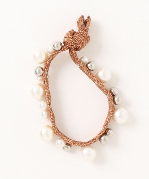 VIBGYOR Women（ヴィブジョー　ウィメン）の「【resonance】パール キラキラ ヘアゴム（ヘアゴム・レディース・ブラック/グレー/ピンク/シルバー/オレンジ/ブラック系1・FREE）」の12枚目の写真