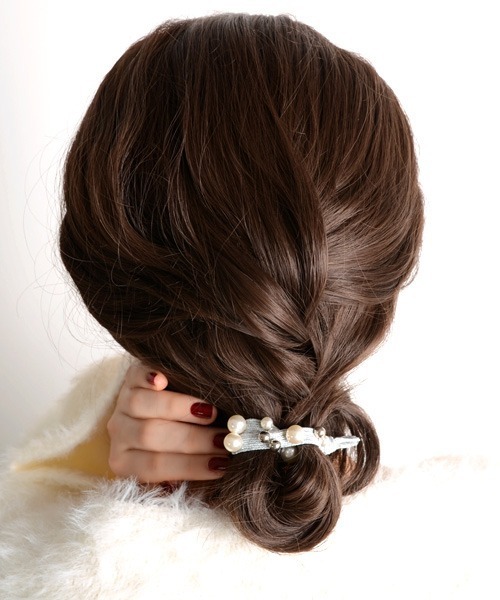 VIBGYOR Women（ヴィブジョー　ウィメン）の「【resonance】パール キラキラ ヘアゴム（ヘアゴム・レディース・ブラック/グレー/ピンク/シルバー/オレンジ/ブラック系1・FREE）」の15枚目の写真