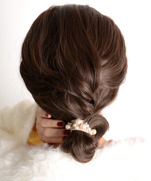 VIBGYOR Women（ヴィブジョー　ウィメン）の「【resonance】パール キラキラ ヘアゴム（ヘアゴム・レディース・ブラック/グレー/ピンク/シルバー/オレンジ/ブラック系1・FREE）」の14枚目の写真