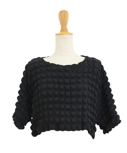 BLUEEAST（ブルーイースト）の「ポップコーンブラウス（シャツ/ブラウス・レディース・ブラック/ブルー/アイボリー・MEDIUM）」の19枚目の写真