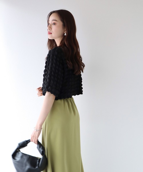 BLUEEAST（ブルーイースト）の「ポップコーンブラウス（シャツ/ブラウス・レディース・ブラック/ブルー/アイボリー・MEDIUM）」の11枚目の写真