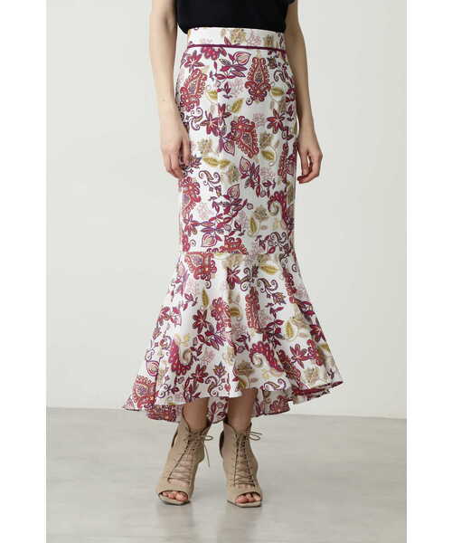 セール Pinky Dianne ピンキーアンドダイアン のスカート ペイズリープリントマーメイドスカート 031 をセール価格で購入できます Pinky Dianne スカート Pinky Dianne ピンキーアンドダイアン のファッション スカート ペイズリープリント