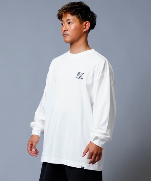 VANS(バンズ)の「【ムラサキスポーツ別注】VANS/バンズ チェッカーフラッグ バックプリントロンT 122K1020423(Tシャツ/カットソー・メンズ・ホワイト/ブラック/グレー・M/L/XL/XXL)」の5枚目の写真